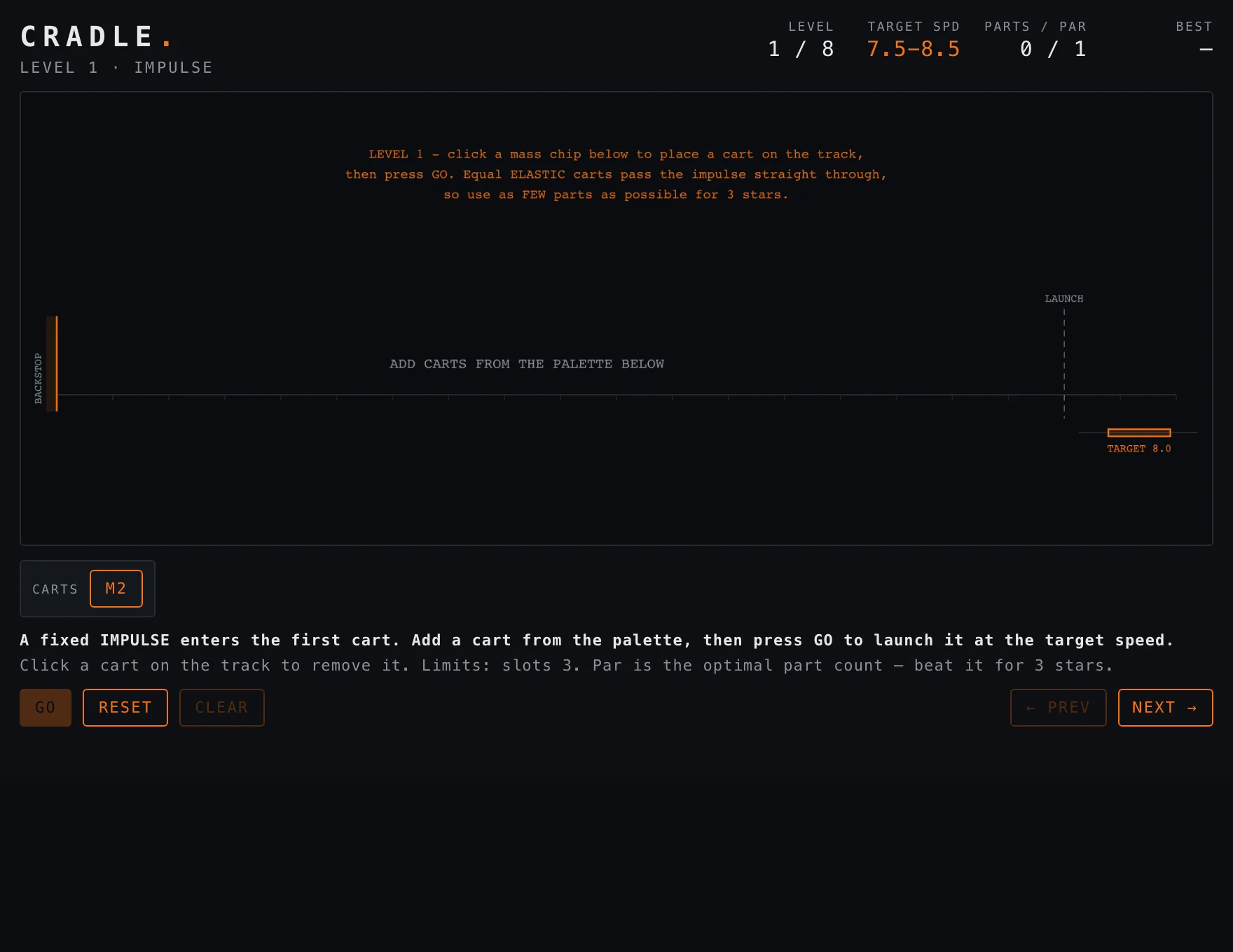 Cradle — Build stage of play