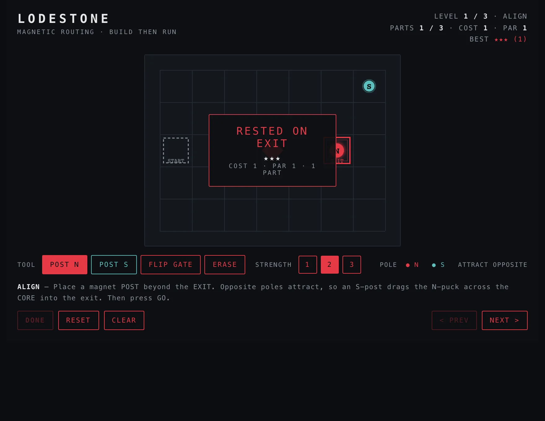 Lodestone — gameplay screenshot