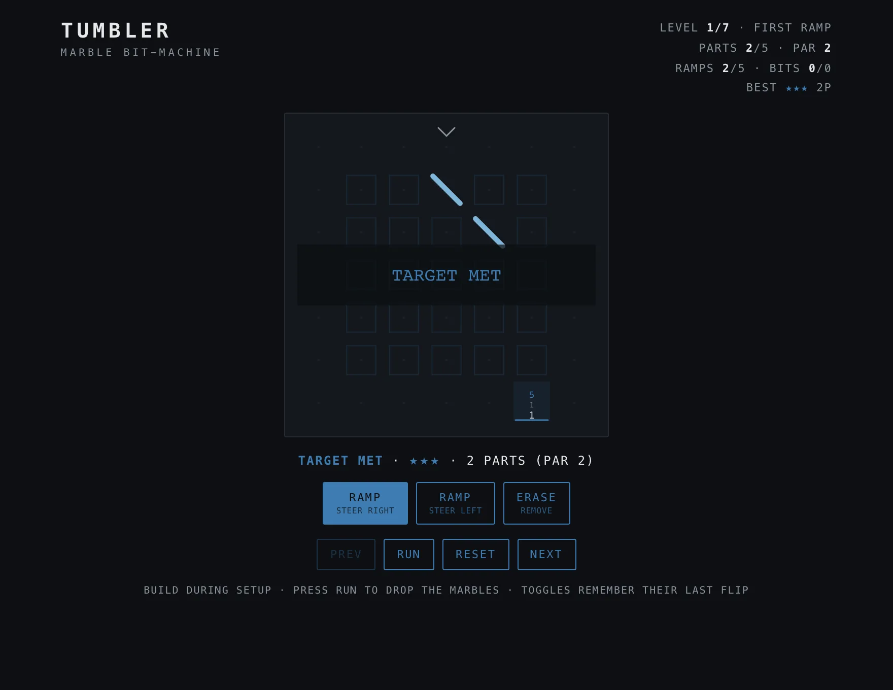 Tumbler — gameplay screenshot