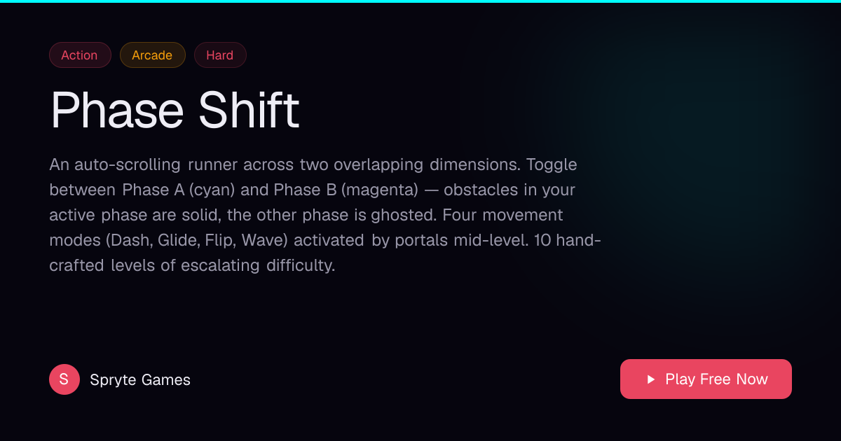 Play Phase Shift Free Online | Spryte Games