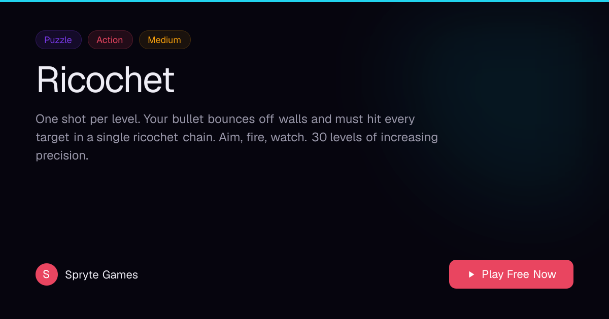 Play Ricochet Free Online | Spryte Games